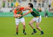 10 June 2012; Paul Reid, Carlow, in action against Shane McAnarney, Meath. Leinster GAA Football Senior Championship, Quarter-Final, Meath v Carlow, O'Connor Park, Tullamore, Co. Offaly. Picture credit: Barry Cregg / SPORTSFILE