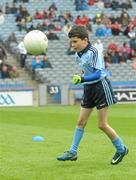 3 June 2012; Conor Tierney, aged 8, from Raheny, who led the Dublin team out on to the pitch. Leinster GAA Football Senior Championship Quarter-Final, Louth v Dublin, Croke Park, Dublin. Photo by Sportsfile