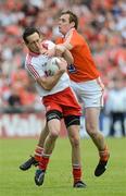 10 June 2012; Colm Cavanagh, Tyrone, in action against Kieran Toner, Armagh. Ulster GAA Football Senior Championship, Quarter-Final, Armagh v Tyrone, Morgan Athletic Grounds, Armagh. Picture credit: Brian Lawless / SPORTSFILE