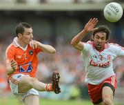 10 June 2012; Andy Mallon, Armagh, in action against Joe McMahon, Tyrone. Ulster GAA Football Senior Championship, Quarter-Final, Armagh v Tyrone, Morgan Athletic Grounds, Armagh. Picture credit: Brian Lawless / SPORTSFILE