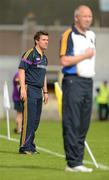 10 June 2012; Wexford manager Jason Ryan, left, and Longford manager Glenn Ryan during the game. Leinster GAA Football Senior Championship, Quarter-Final Replay, Longford v Wexford, O'Connor Park, Tullamore, Co. Offaly. Picture credit: Barry Cregg / SPORTSFILE