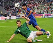 10 June 2012; Kevin Doyle, Republic of Ireland, in action against Vedran Corluka, Croatia. EURO2012, Group C, Republic of Ireland v Croatia, Municipal Stadium Poznan, Poznan, Poland. Photo by Sportsfile