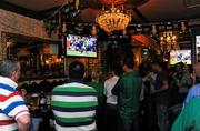 10 June 2012; Republic of Ireland supporters watch the EURO2012, Group C, game between the Republic of Ireland and Croatia in Bolands Bar, Hacketstown, Co. Carlow. Picture credit: Matt Browne / SPORTSFILE