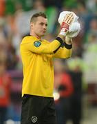 10 June 2012; Republic of Ireland goalkeeper Shay Given applauds the crowd after the game. EURO2012, Group C, Republic of Ireland v Croatia, Municipal Stadium Poznan, Poznan, Poland. Photo by Sportsfile
