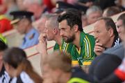 10 June 2012; Kerry players Kieran Donaghy and Paul Galvin sit on the bench after being substituted.  Munster GAA Football Senior Championship, Semi-Final, Cork v Kerry, Pairc Ui Chaoimh, Cork. Picture credit: Diarmuid Greene / SPORTSFILE