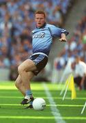 1 September 2002; Peadar Andrews of Dublin during the Bank of Ireland All-Ireland Senior Football Championship Semi-Final match between Armagh and Dublin at Croke Park in Dublin. Photo by Brian Lawless/Sportsfile