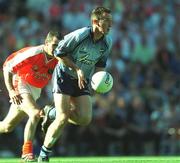 1 September 2002; Paddy Christie of Dublin during the Bank of Ireland All-Ireland Senior Football Championship Semi-Final match between Armagh and Dublin at Croke Park in Dublin. Photo by Damien Eagers/Sportsfile