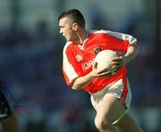 1 September 2002; Oisin McConville of Armagh during the Bank of Ireland All-Ireland Senior Football Championship Semi-Final match between Armagh and Dublin at Croke Park in Dublin. Photo by Damien Eagers/Sportsfile