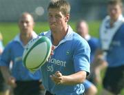 3 September 2002; Ronan O'Gara during Ireland rugby squad training at Limerick University Sports Grounds in Limerick. Photo by Matt Browne/Sportsfile