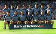 1 September 2002; The Dublin team prior to the Bank of Ireland All-Ireland Senior Football Championship Semi-Final match between Armagh and Dublin at Croke Park in Dublin. Photo by Ray McManus/Sportsfile