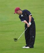 5 September 2002; Cian McNamara of Limerick Golf Club chips on the 14th green during the Bulmers Senior Cup Final at Galway Golf Club in Galway. Photo by Ray McManus/Sportsfile