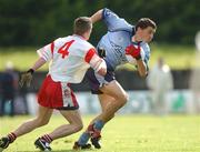 7 September 2002; Alan Brogan of Dublin in action against Dermot Carlin of Tyrone during the All-Ireland U21 Football Semi-Final match between Dublin and Tyrone at Breffni Park in Cavan. Photo by Damien Eagers/Sportsfile
