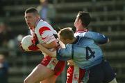7 September 2002; Sean Cavanagh of Tyrone in action against Paul Griffin of Dublin during the All-Ireland U21 Football Semi-Final match between Dublin and Tyrone at Breffni Park in Cavan. Photo by Damien Eagers/Sportsfile