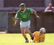 25 August 2002; Andrew O'Shaughnessy of Limerick during the All-Ireland U21 Hurling Championship Semi-Final match between Antrim and Limerick at Parnell Park in Dublin. Photo by Aoife Rice/Sportsfile