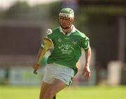 25 August 2002; James O'Brien of Limerick during the All-Ireland U21 Hurling Championship Semi-Final match between Antrim and Limerick at Parnell Park in Dublin. Photo by Aoife Rice/Sportsfile