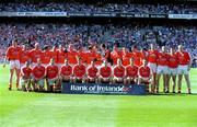 1 September 2002; The Armagh panel prior to the Bank of Ireland All-Ireland Senior Football Championship Semi-Final match between Armagh and Dublin at Croke Park in Dublin. Photo by Ray McManus/Sportsfile