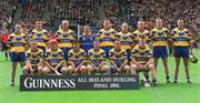 8 September 2002; The Clare team prior to the Guinness All-Ireland Senior Hurling Championship Final match between Kilkenny and Clare at Croke Park in Dublin. Photo by Aoife Rice/Sportsfile