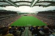 8 September 2002; A general view of Croke Park as seen from the Canal End with the Nally Stand in the distance during the Guinness All-Ireland Senior Hurling Championship Final match between Kilkenny and Clare at Croke Park in Dublin. Photo by Brendan Moran/Sportsfile