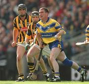 8 September 2002; Brian Quinn of Clare during the Guinness All-Ireland Senior Hurling Championship Final match between Kilkenny and Clare at Croke Park in Dublin. Photo by Ray McManus/Sportsfile