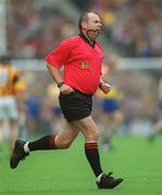 8 September 2002; Referee Aodan MacSuibhne during the Guinness All-Ireland Senior Hurling Championship Final match between Kilkenny and Clare at Croke Park in Dublin. Photo by Ray McManus/Sportsfile