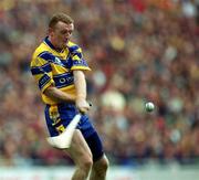 8 September 2002; Brian Lohan of Clare during the Guinness All-Ireland Senior Hurling Championship Final match between Kilkenny and Clare at Croke Park in Dublin. Photo by Damien Eagers/Sportsfile