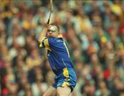 8 September 2002; Clare goalkeeper David Fitzgerald during the Guinness All-Ireland Senior Hurling Championship Final match between Kilkenny and Clare at Croke Park in Dublin. Photo by Damien Eagers/Sportsfile