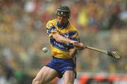 8 September 2002; Niall Gilligan of Clare during the Guinness All-Ireland Senior Hurling Championship Final match between Kilkenny and Clare at Croke Park in Dublin. Photo by Damien Eagers/Sportsfile