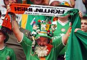 7 September 2002; A Republic of Ireland supporter during the UEFA European Championship 2004 Qualifier Group 10 match between Russia and Republic of Ireland at the Lokomotiv Moscow Stadium in Moscow, Russia. Photo by David Maher/Sportsfile