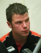 11 September 2002; Ronan Clarke during an Armagh football press night at the Athletic Grounds in Armagh, prior to the All-Ireland football final against Kerry. Photo by Brendan Moran/Sportsfile