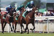 14 September 2002; Seattle Queen, with Pat Smullen up, races clear to win the K Club European Breeders Fund Maiden, at the Curragh Racecourse in Kildare. Photo by Damien Eagers/Sportsfile