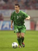 7 September 2002; Ian Harte of Republic of Ireland during the UEFA European Championship 2004 Qualifier Group 10 match between Russia and Republic of Ireland at the Lokomotiv Moscow Stadium in Moscow, Russia. Photo by David Maher/Sportsfile