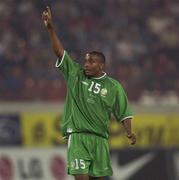 7 September 2002; Clinton Morrison of Republic of Ireland during the UEFA European Championship 2004 Qualifier Group 10 match between Russia and Republic of Ireland at the Lokomotiv Moscow Stadium in Moscow, Russia. Photo by Brendan Moran/Sportsfile