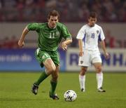 7 September 2002; Kevin Kilbane of Republic of Ireland during the UEFA European Championship 2004 Qualifier Group 10 match between Russia and Republic of Ireland at the Lokomotiv Moscow Stadium in Moscow, Russia. Photo by Brendan Moran/Sportsfile