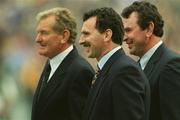 8 September 2002; The Henderson Brothers, from left, Pat, John and Ger, all former Kilkenny hurlers, prior to the start of the match during the Guinness All-Ireland Senior Hurling Championship Final match between Kilkenny and Clare at Croke Park in Dublin. Photo by Ray McManus/Sportsfile