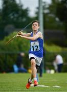 19 August 2017; David Scanlon of Mahon Valley, Co Waterford, competing in the Boys U14 and O12 Javelin event during day 1 of the Aldi Community Games August Festival 2017 at the National Sports Campus in Dublin. Photo by Sam Barnes/Sportsfile