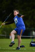 19 August 2017; Evan O'Neill of Shillelagh, Co Wicklow, competing in the Boys U14 and O12 Javelin event during day 1 of the Aldi Community Games August Festival 2017 at the National Sports Campus in Dublin. Photo by Sam Barnes/Sportsfile
