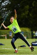 19 August 2017; Jamie O'Connor of Glenmore -Tullogher-Rosbercon, Co Kilkenny, competing in the Boys U14 and O12 Javelin event during day 1 of the Aldi Community Games August Festival 2017 at the National Sports Campus in Dublin. Photo by Sam Barnes/Sportsfile