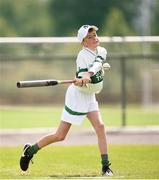 19 August 2017; John McNamara, from St Marys Portlaoise, Co Laois, at bat during the U13 Rounders event during day 1 of the Aldi Community Games August Festival 2017 at the National Sports Campus in Dublin. Photo by Cody Glenn/Sportsfile