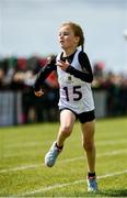 19 August 2017; Enya Gilmartin of Curry, Co Sligo, competing in the Girls U8 and O6 60m event during day 1 of the Aldi Community Games August Festival 2017 at the National Sports Campus in Dublin. Photo by Sam Barnes/Sportsfile