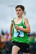 19 August 2017; Oisin Enright of Kilmallock, Co Limerick, competing in the Boys U14 and O12 4x100m relay event during day 1 of the Aldi Community Games August Festival 2017 at the National Sports Campus in Dublin. Photo by Sam Barnes/Sportsfile