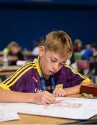 20 August 2017; Rory Roche, from Piercestown-Murrinstown, Co Wexford, competes in the U12 Boys Art event during the Community Games August Festival 2017 at the National Sports Campus in Dublin. Photo by Cody Glenn/Sportsfile