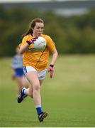 20 August 2017; Aine Smith, from Sheelin, Co Cavan, in action during the U14 Girls Gaelic Football competition during the Community Games August Festival 2017 at the National Sports Campus in Dublin. Photo by Cody Glenn/Sportsfile