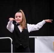 20 August 2017; Kate Doherty from Edgeworthstown, Co Longford, competes in the U12 Solo Dance event during day 2 of the Aldi Community Games August Festival 2017 at the National Sports Campus in Dublin. Photo by Cody Glenn/Sportsfile