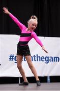 20 August 2017; Olivia Hyland, from St Clonleths, Co. Kildare, competes in the U12 Solo Dance event during day 2 of the Aldi Community Games August Festival 2017 at the National Sports Campus in Dublin. Photo by Cody Glenn/Sportsfile