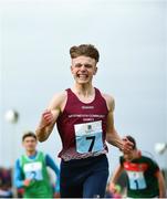 20 August 2017; Aaron Keane of Rosemount, Co Westmeath, right, celebrates after winning the Boys U16 and O14 200m final during day 2 of the Aldi Community Games August Festival 2017 at the National Sports Campus in Dublin. Photo by Sam Barnes/Sportsfile