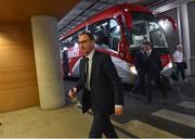 5 September 2017; Martin O'Neill manager of Republic of Ireland arriving before the FIFA World Cup Qualifier Group D match between Republic of Ireland and Serbia at the Aviva Stadium in Dublin. Photo by David Maher/Sportsfile