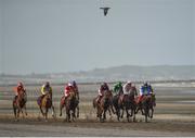 5 September 2017; Runners and riders race in the O'Neills Sports Handicap during the Laytown Races at Laytown in Co Meath. Photo by Cody Glenn/Sportsfile