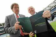 12 June 2012; In attendance at the launch of the Irish Sports Council Anti-Doping Annual Report 2011 are Director General World Anti-Doping Agency David Howman and Minister of State for Tourism & Sport Michael Ring T.D., right. Croke Park, Dublin. Photo by Sportsfile