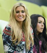 14 June 2012; Republic of Ireland captain Robbie Keane's wife Claudine Keane before the start of the game. EURO2012, Group C, Spain v Republic of Ireland, Arena Gdansk, Gdansk, Poland. Picture credit: David Maher / SPORTSFILE
