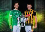6 September 2017; Tom Morrissey of Limerick, left, and Pat Lyng of Kilkenny were in Dublin today to look ahead to this weekend’s Bord Gáis Energy GAA Hurling U-21 All-Ireland finals. The double header will take place in Semple Stadium, Thurles on Saturday, with Kerry and Wicklow throwing in at 1.00pm in the ‘B’ final and Kilkenny and Limerick taking part in the ‘A’ final at 3.00pm. Fans unable to attend the game can catch all the action live on TG4 or can follow #HurlingToTheCore online.  Photo by Sam Barnes/Sportsfile
